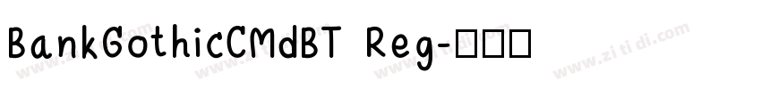 BankGothicCMdBT Reg字体转换